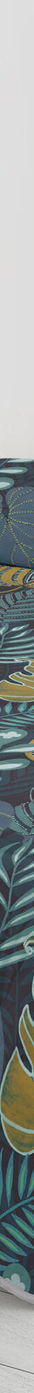 Couette microfibre imprimée Feuilles 200 g/m² (bleu canard / miel) Couette microfibre imprimée Feuilles 200 g/m² (bleu canard / miel)
